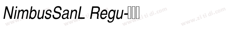 NimbusSanL Regu字体转换